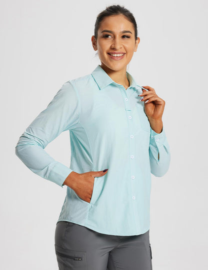 Baleaf Women's Quick-Dry UPF 50+ Sun Shirts Spa Retreat Side