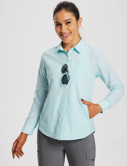 Baleaf Women's Quick-Dry UPF 50+ Sun Shirts Spa Retreat Main