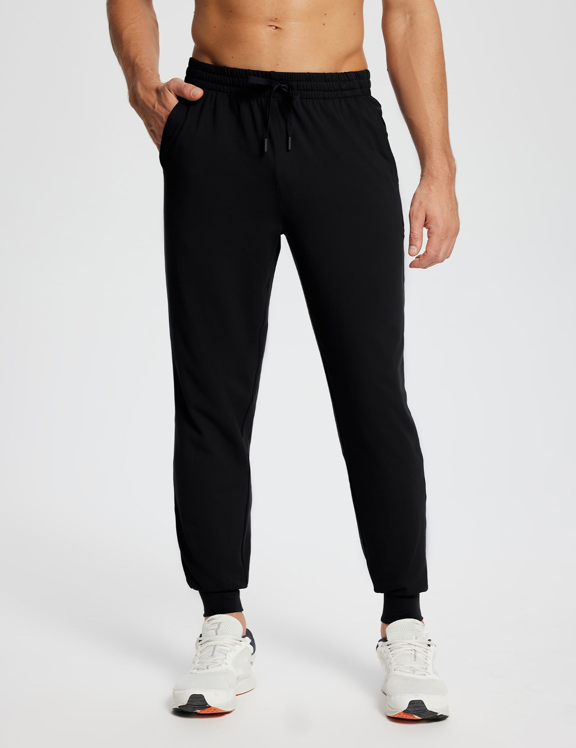 Baleaf Men's Laureate Quick-Dry Tapered Joggers dbd072 Black Main