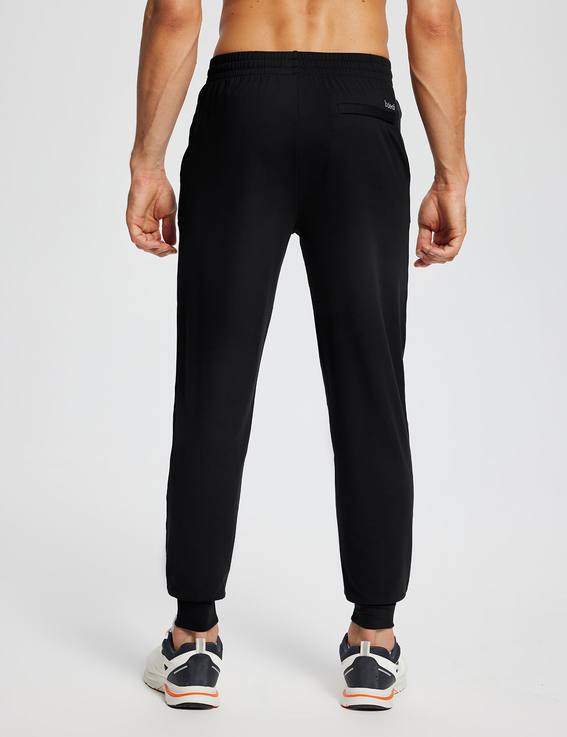 Baleaf Men's Laureate Quick-Dry Tapered Joggers dbd072 Black Back